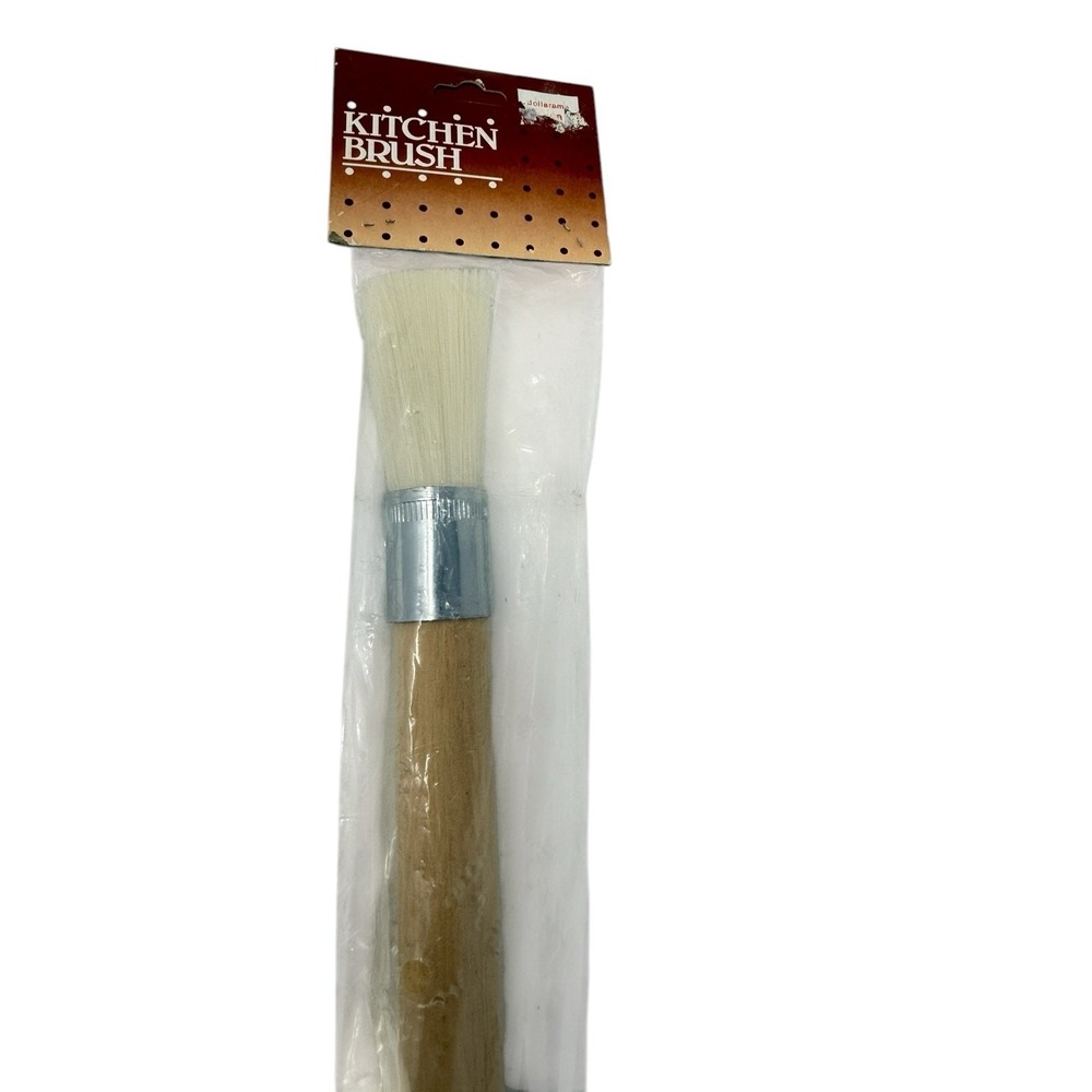Vintage Kitchen Brush Basting Pastry New Old Stock Wood Handle BROSSE DE CUISINE - Picture 3 of 9